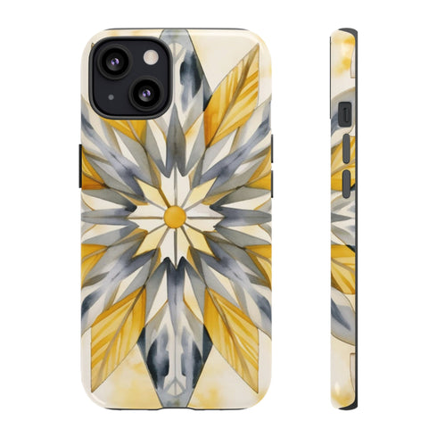 Sunshine Bloom Mosaic - Impact Resistant Phone Case iPhone 13 Glossy
